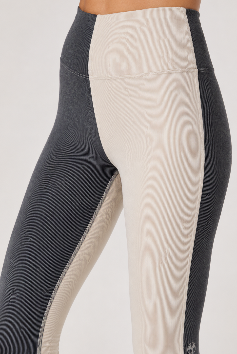 Women's Two Tone Yoga 2-Piece Set Made in USA detail view 3