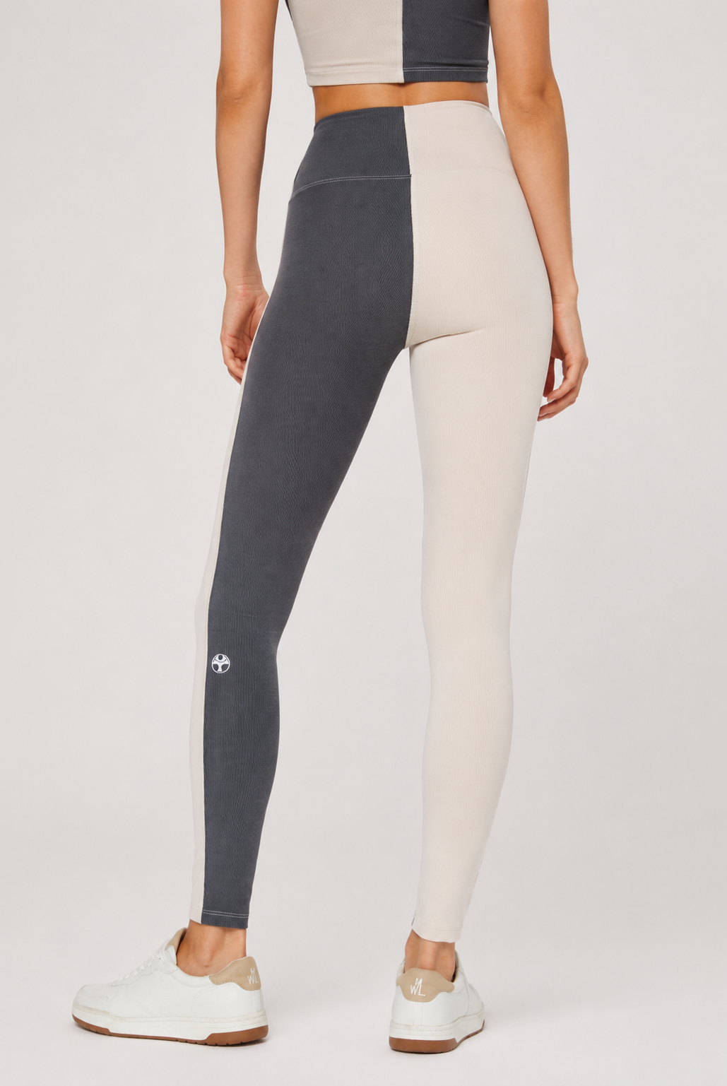 Women's Two Tone Yoga 2-Piece Set Made in USA detail view 2
