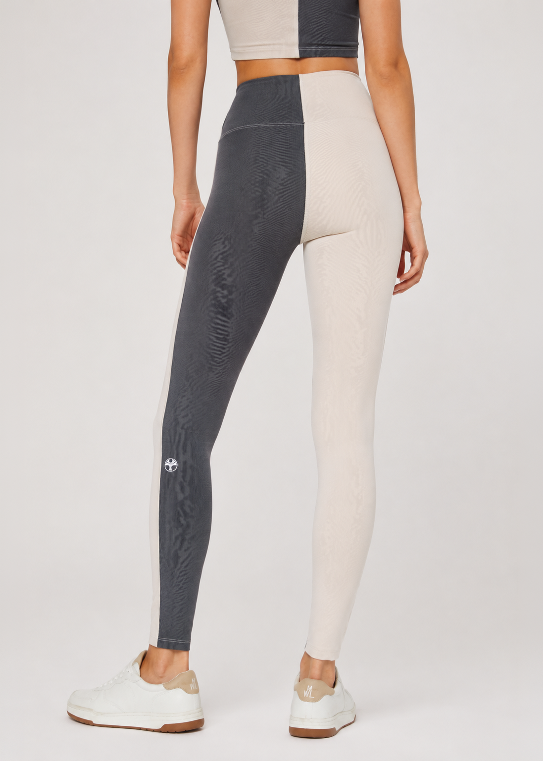 Women's Two Tone Yoga 2-Piece Set Made in USA detail view 2