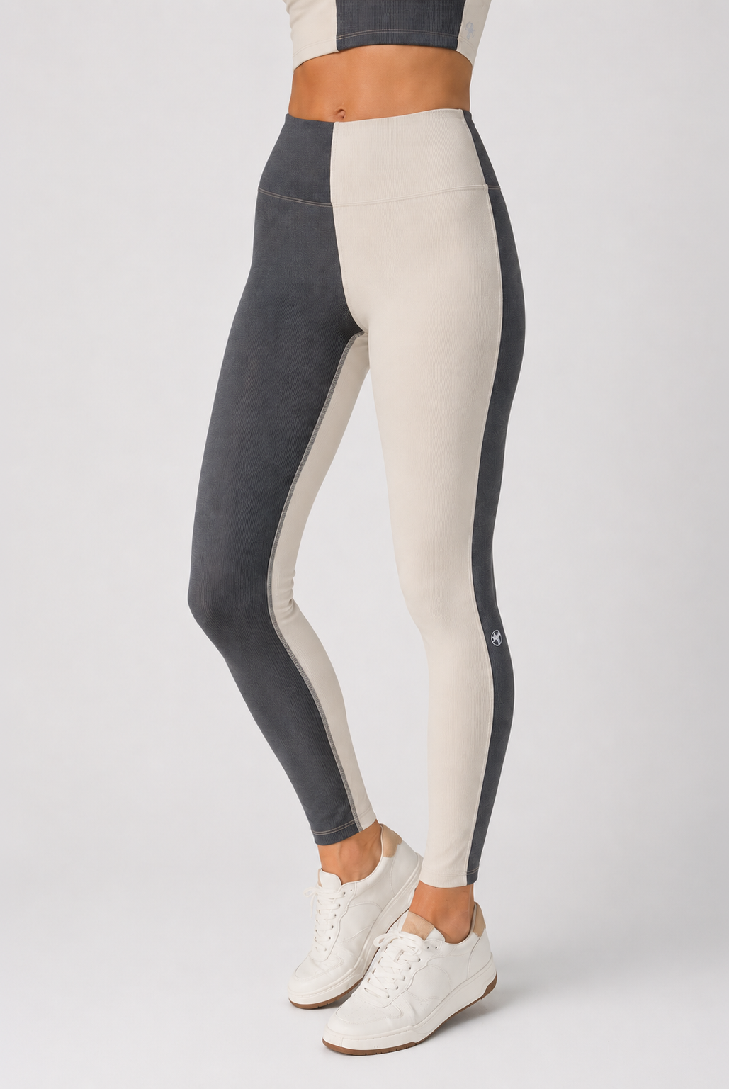 Women's Two Tone Yoga 2-Piece Set Made in USA detail view 1