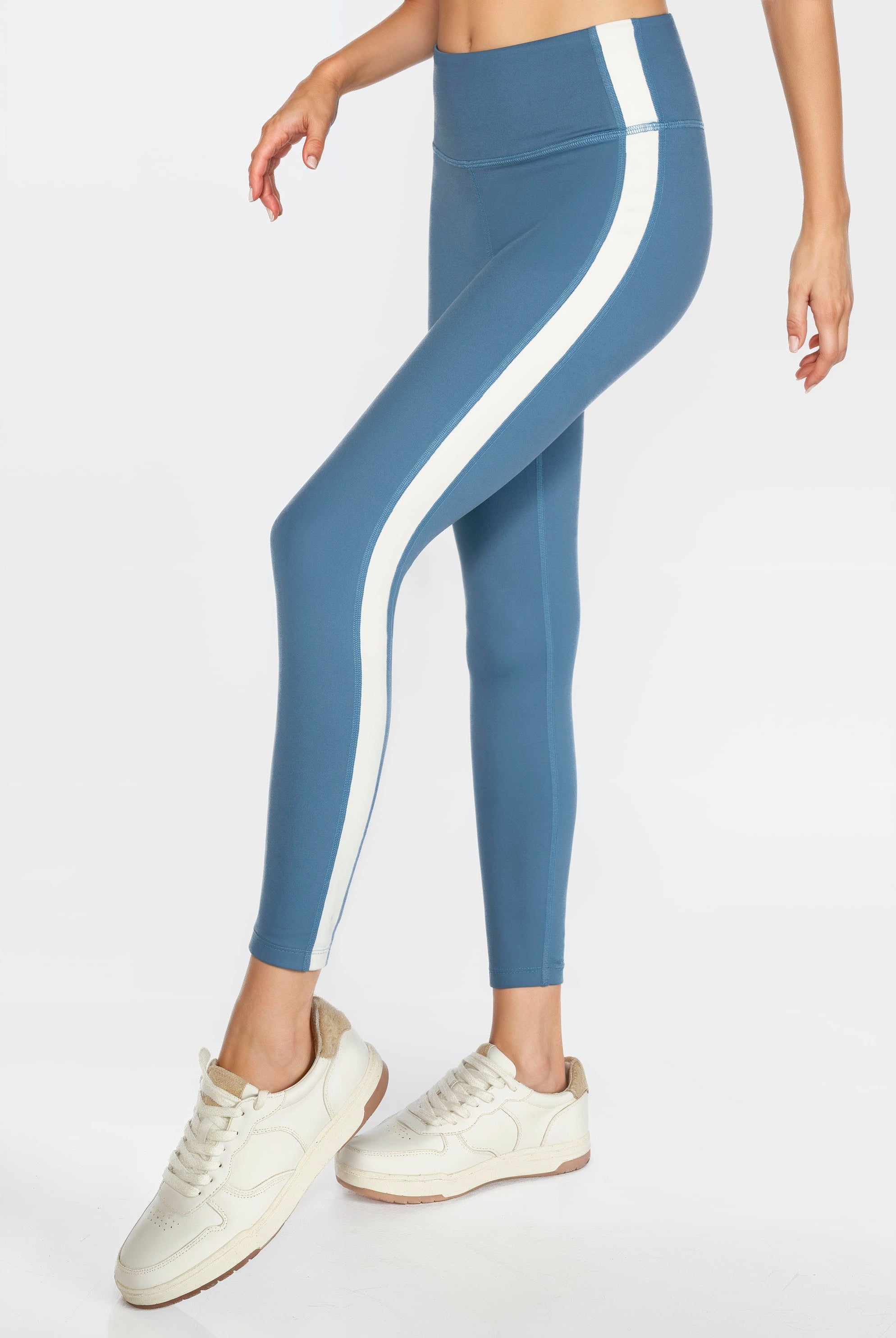 Women's Side Split Yoga Leggings Made in USA detail view 5