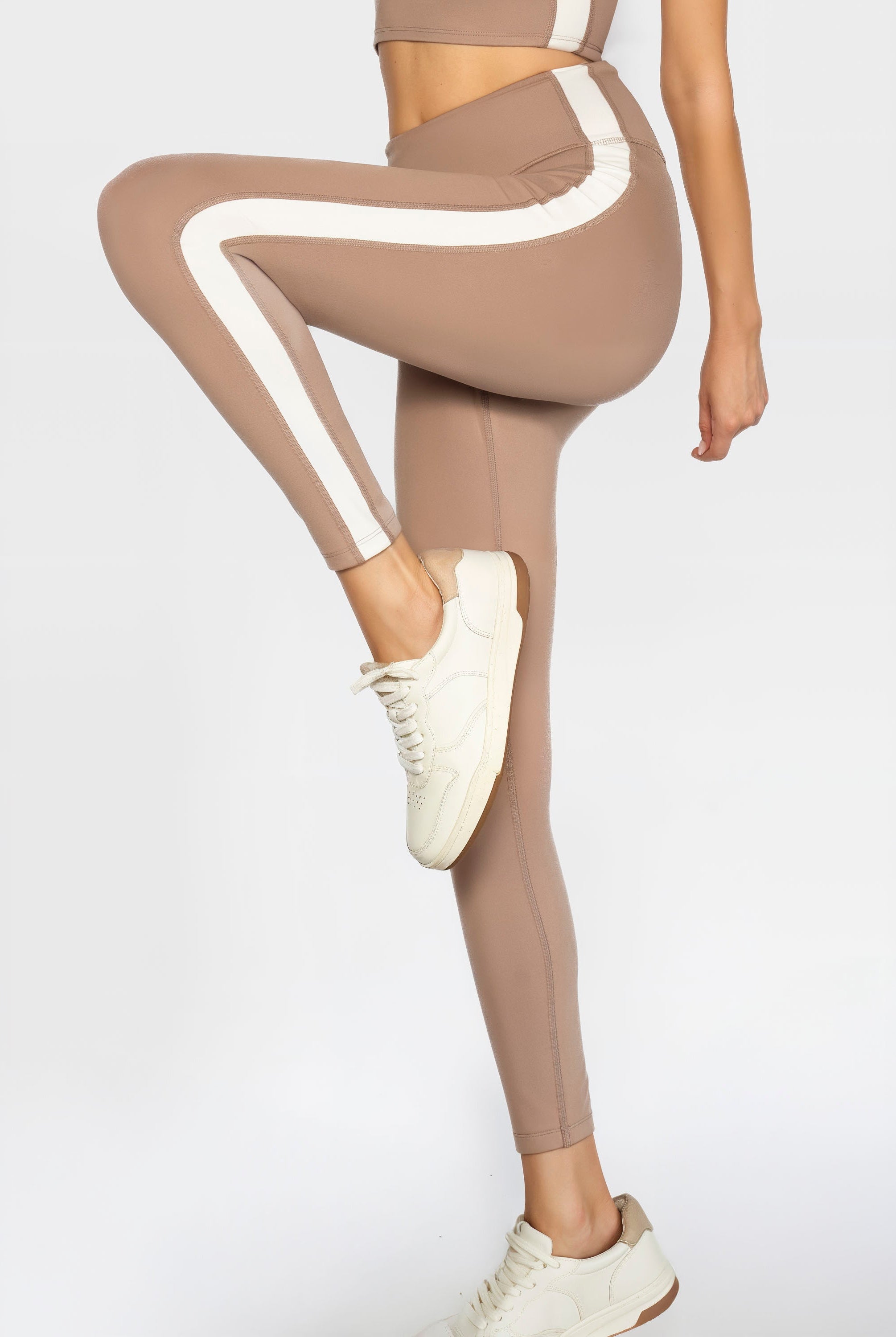 Women's Side Split Yoga Leggings Made in USA detail view 10
