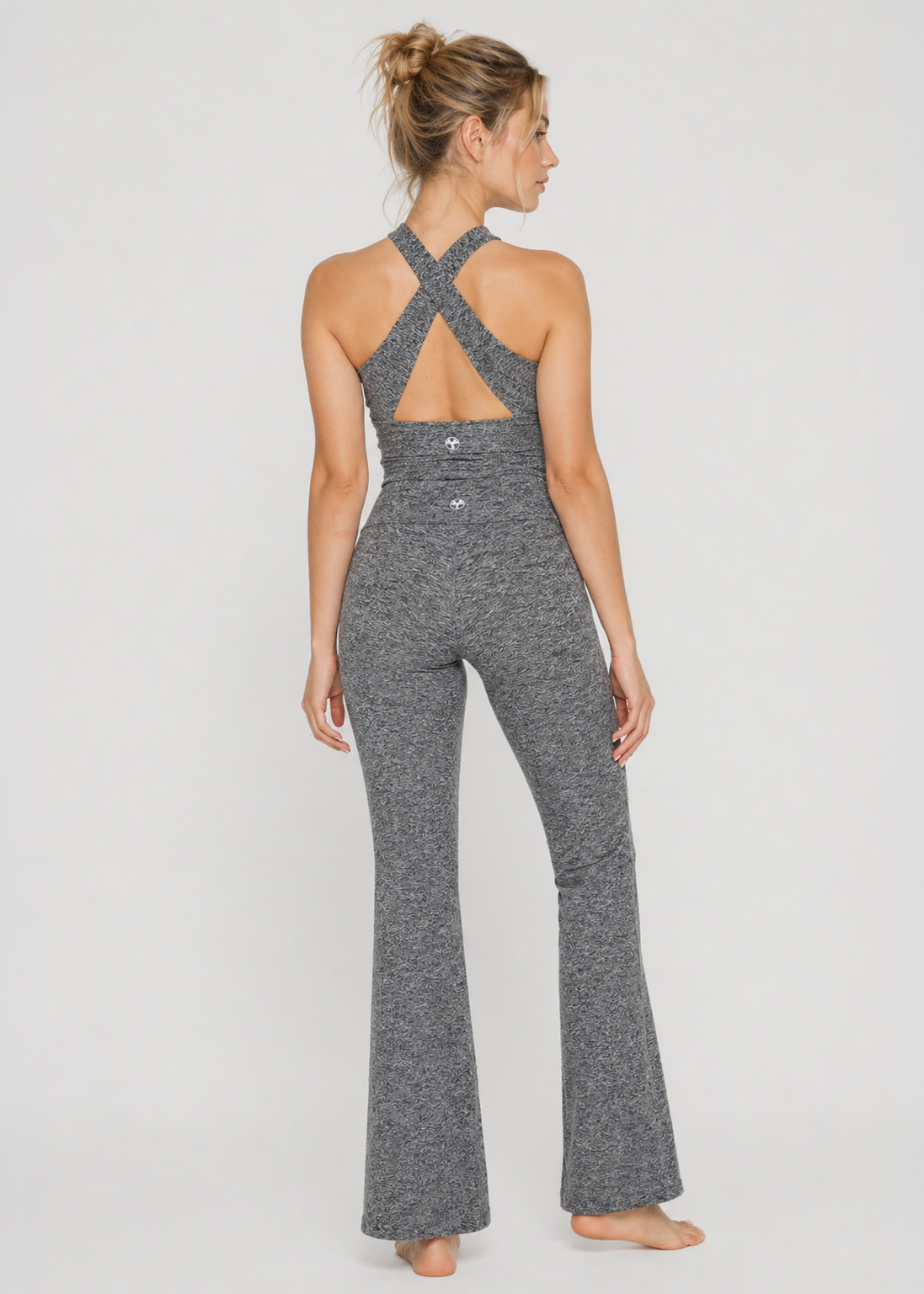 Women's Crossline Yoga 2-Piece Set Made in USA back view