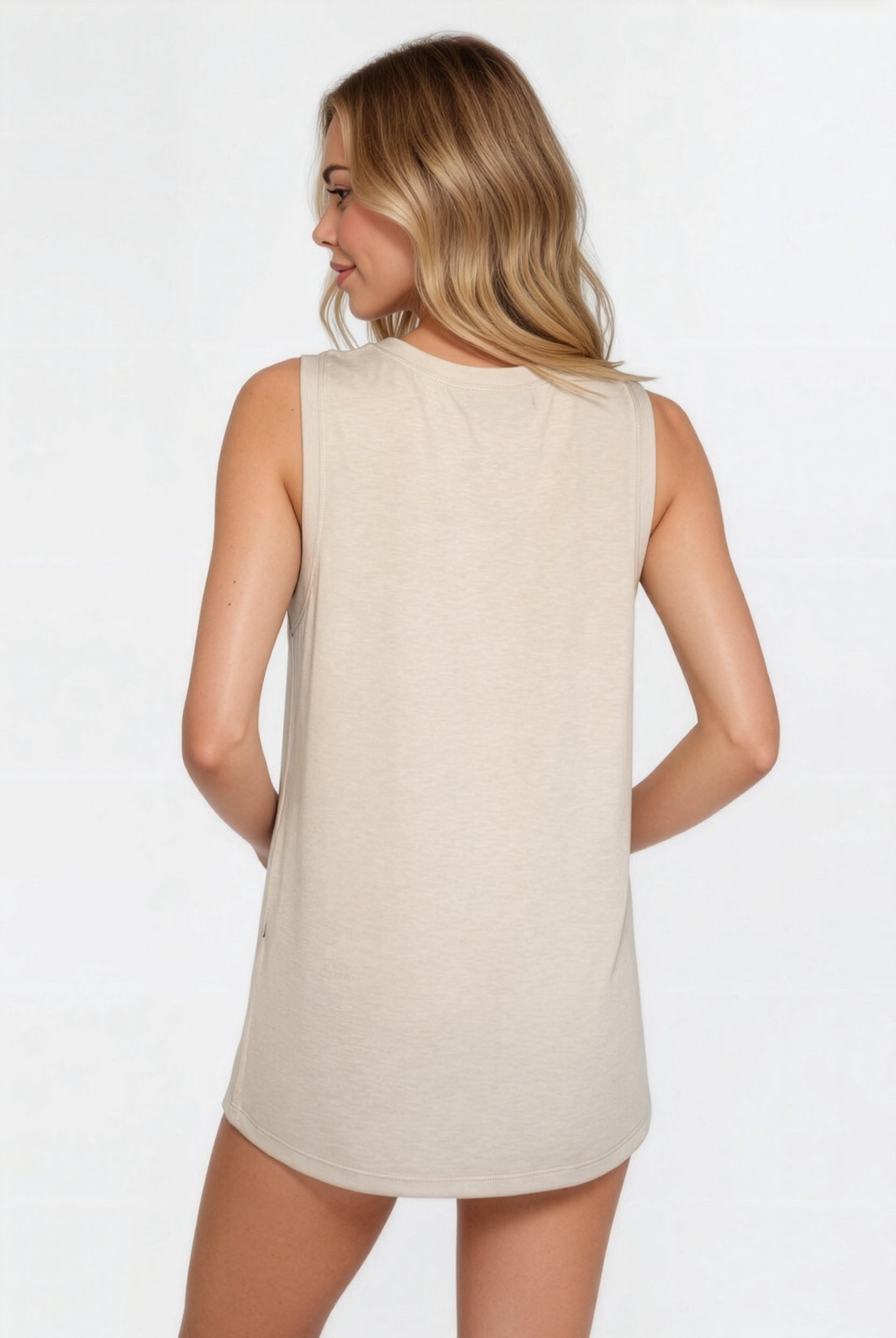 Women's Relaxed Fit Tank Made in USA detail view 12