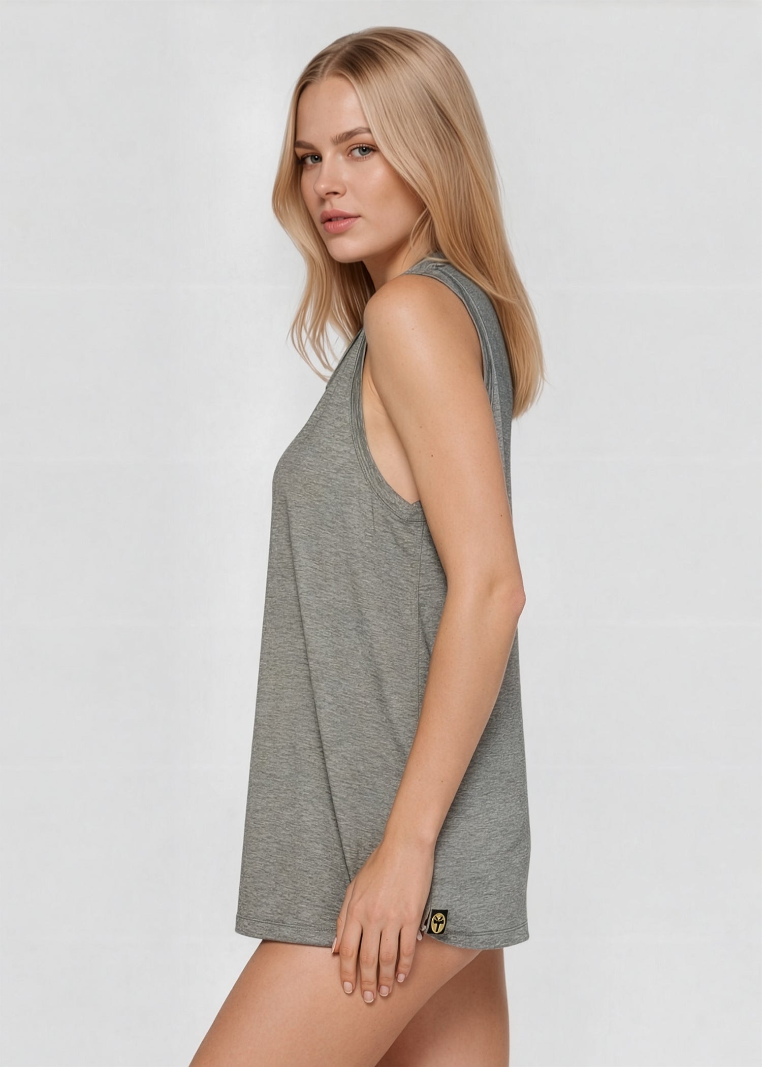 Women's Relaxed Fit Tank Made in USA back view