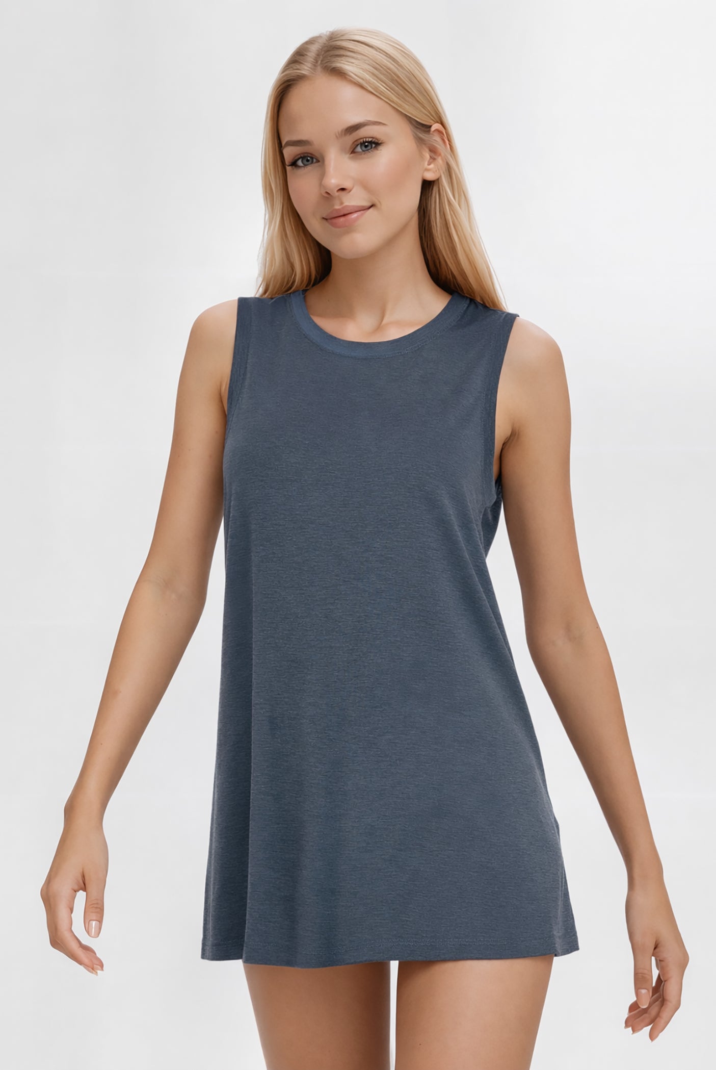 Women's Relaxed Fit Tank Made in USA detail view 5