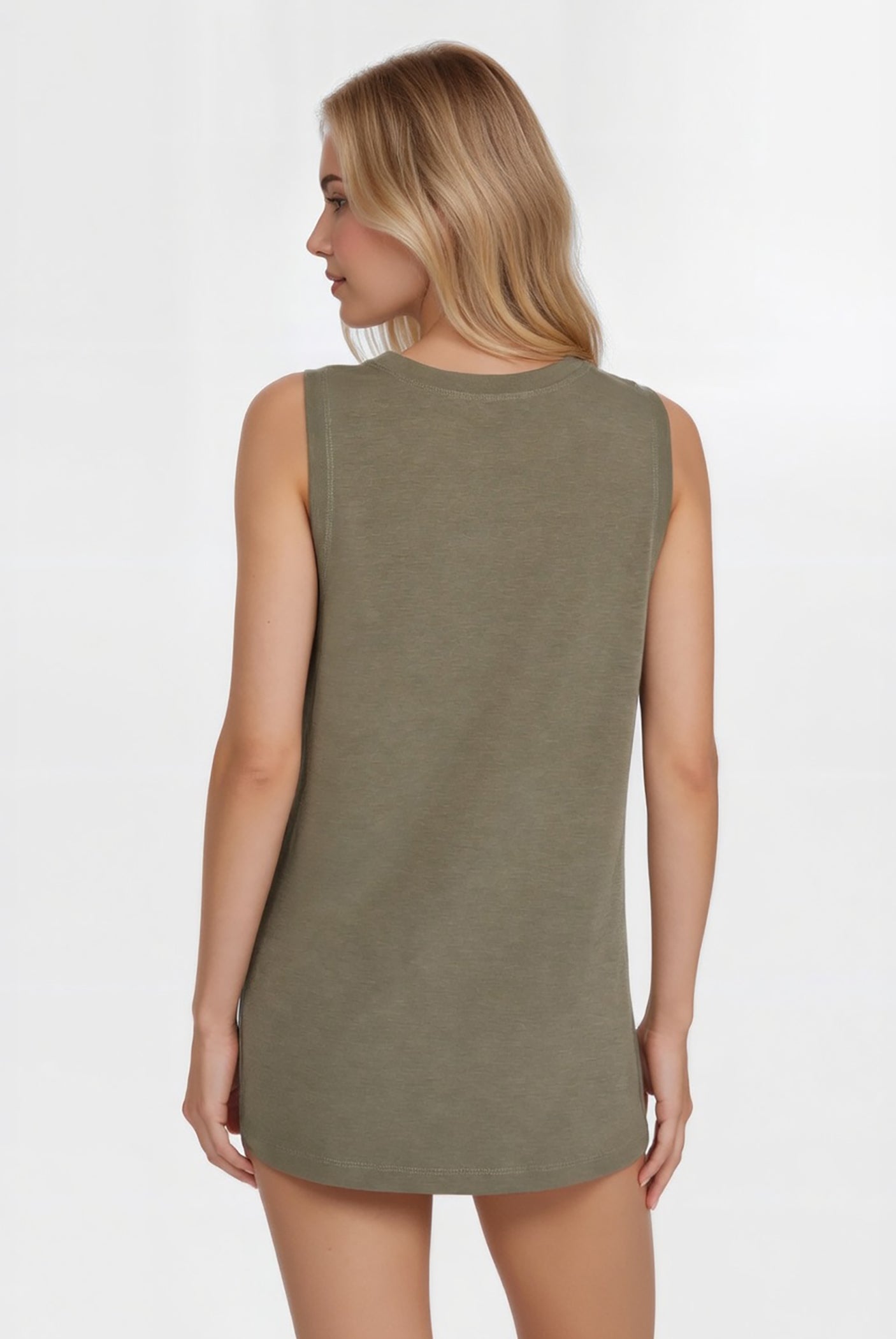 Women's Relaxed Fit Tank Made in USA detail view 8