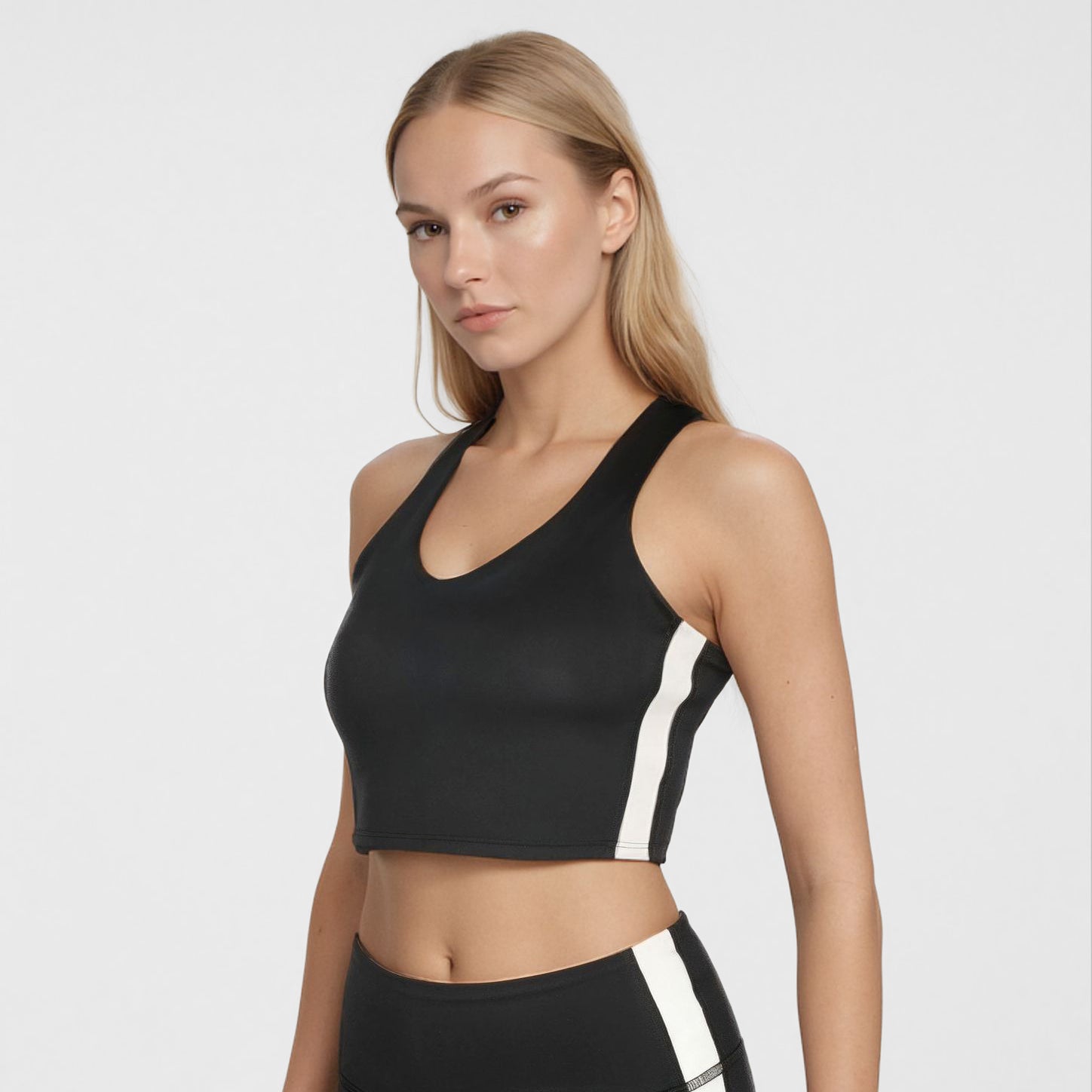 Women's Side Split Studio 2-Piece Set Made in USA side view