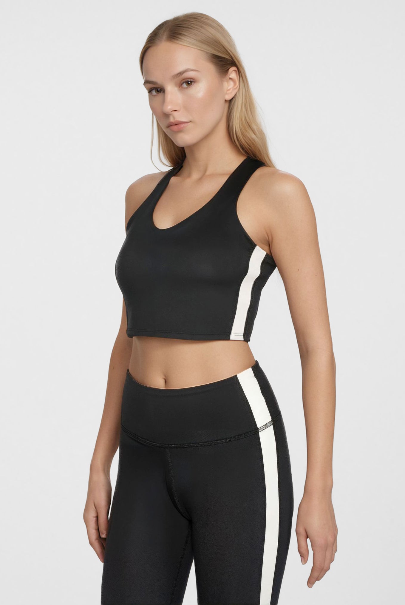 Women's Side Split Studio 2-Piece Set Made in USA side view