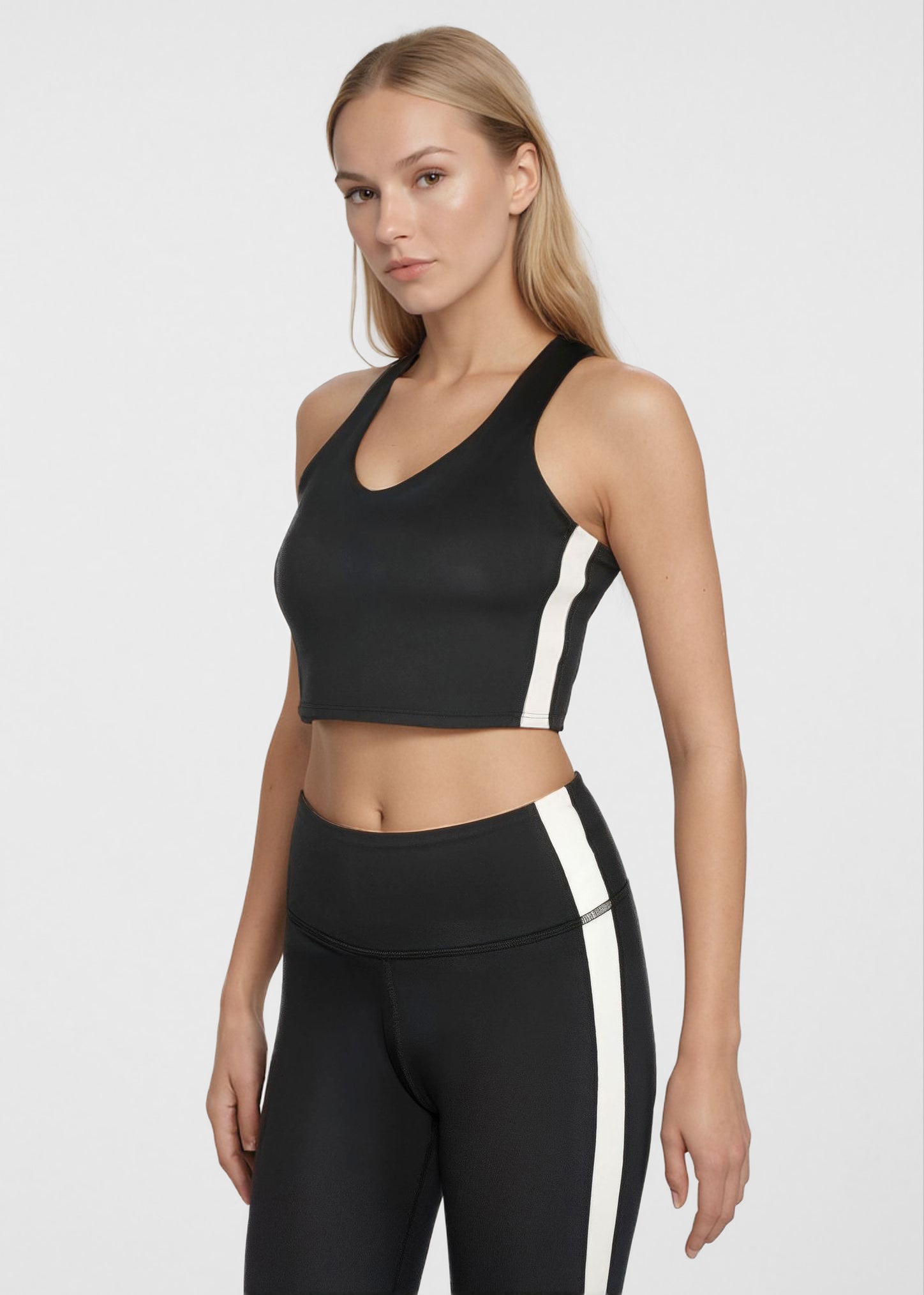 Women's Side Split Studio 2-Piece Set Made in USA side view