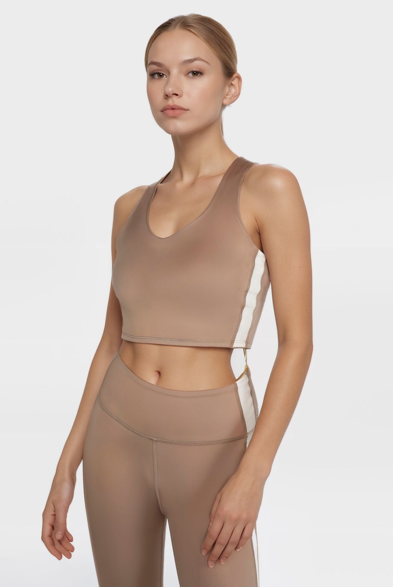 Women's Side Split Crop Top Made in USA detail view 12