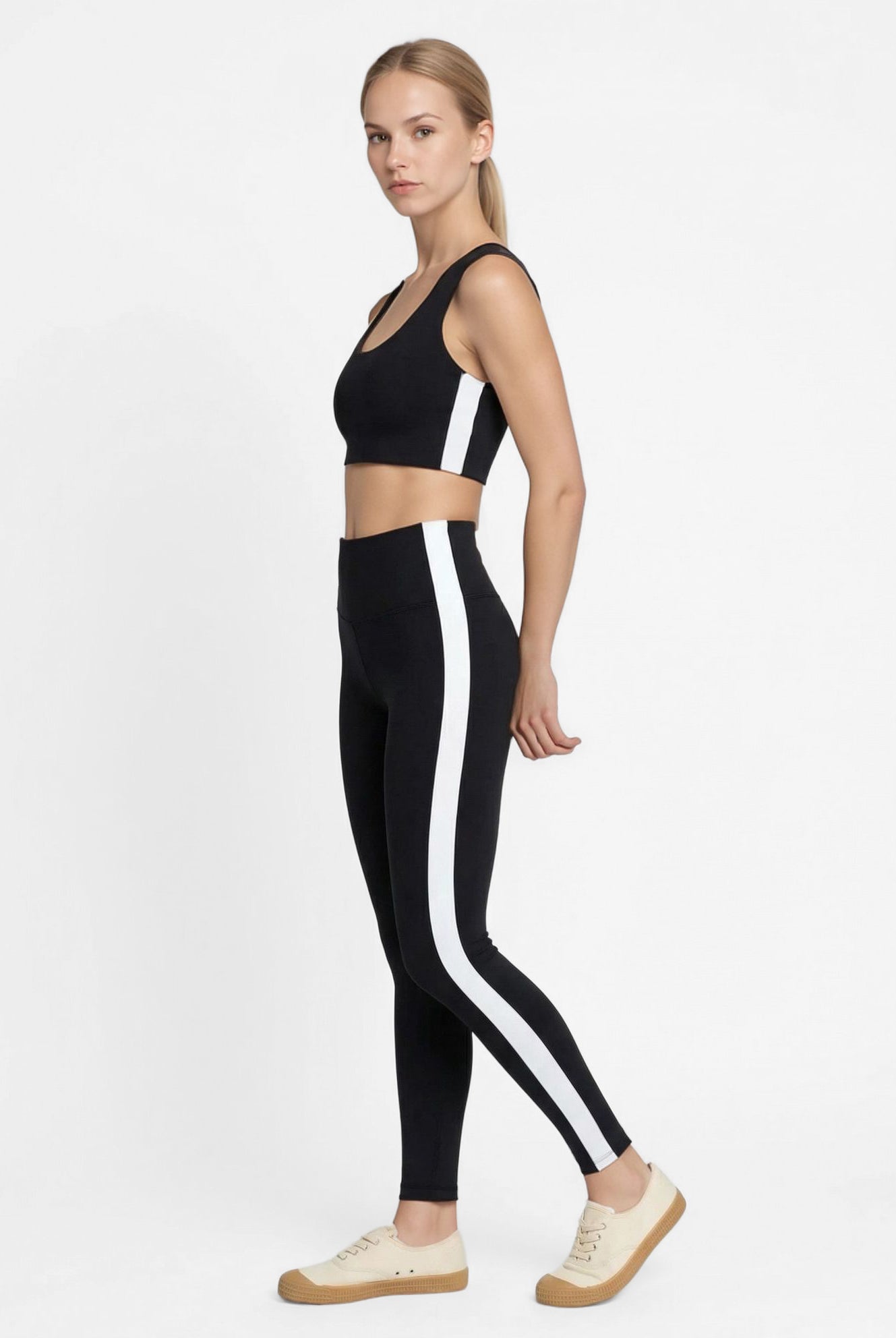 Women's Side Split Studio 2-Piece Set Made in USA back view