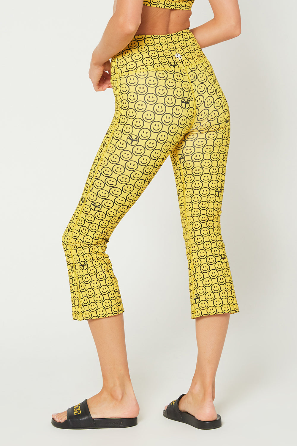 Women's Flare Crop Leggings Made in USA detail view 12