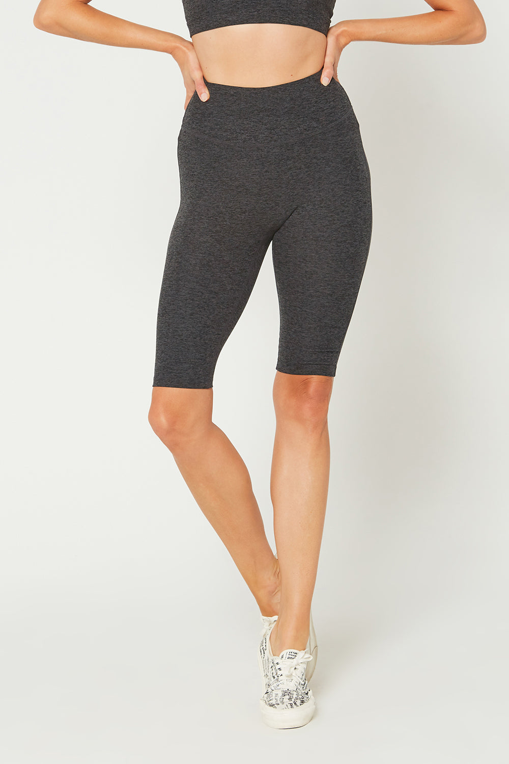 Women's Seamless Biker Shorts Made in USA back view