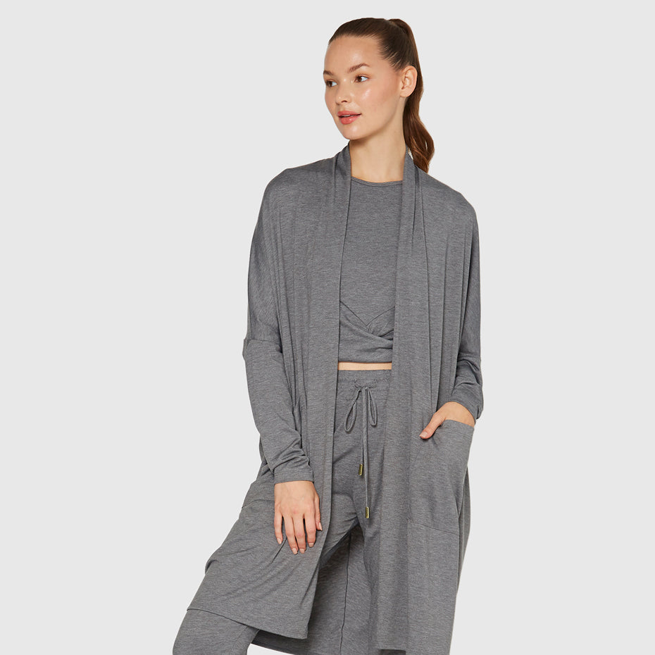 Women's Cocoon Cardigan Made in USA detail view 5
