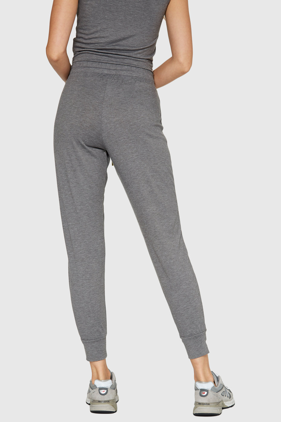 Women's Essential Jersey Jogger Made in USA back view