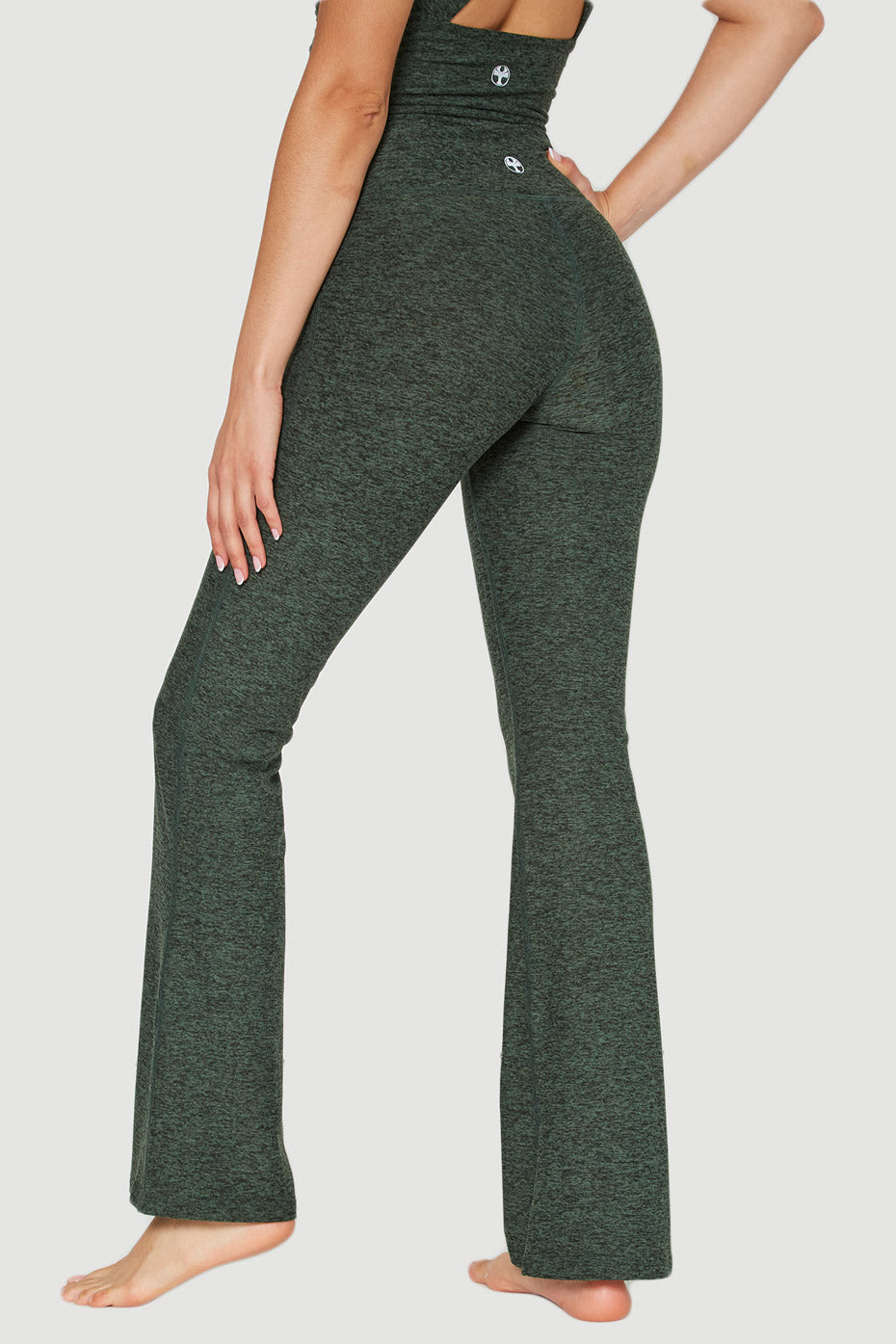 Women's Soft Heather Jersey Flare Leggings detail view 10
