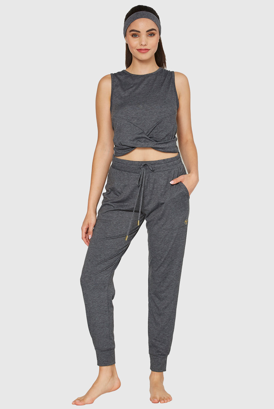 Women's Twister Crop Tank Made in USA detail view 1