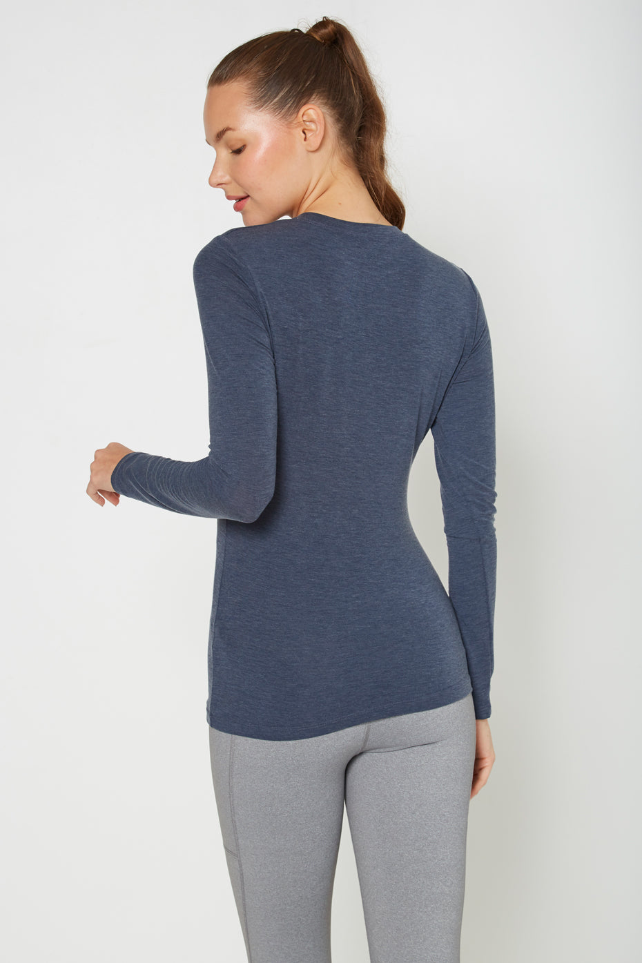 Women's Classic Crew Long Sleeve Made in USA detail view 4