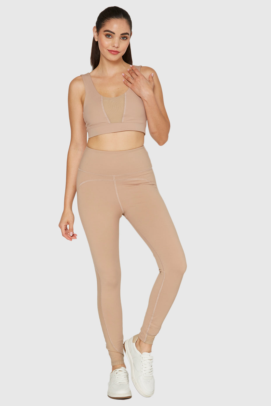 Women's Slim Mesh Yoga 2-Piece Set Made in USA detail view 8