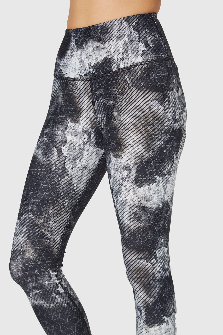Women's Geo Ink Leggings Made in USA detail view 1