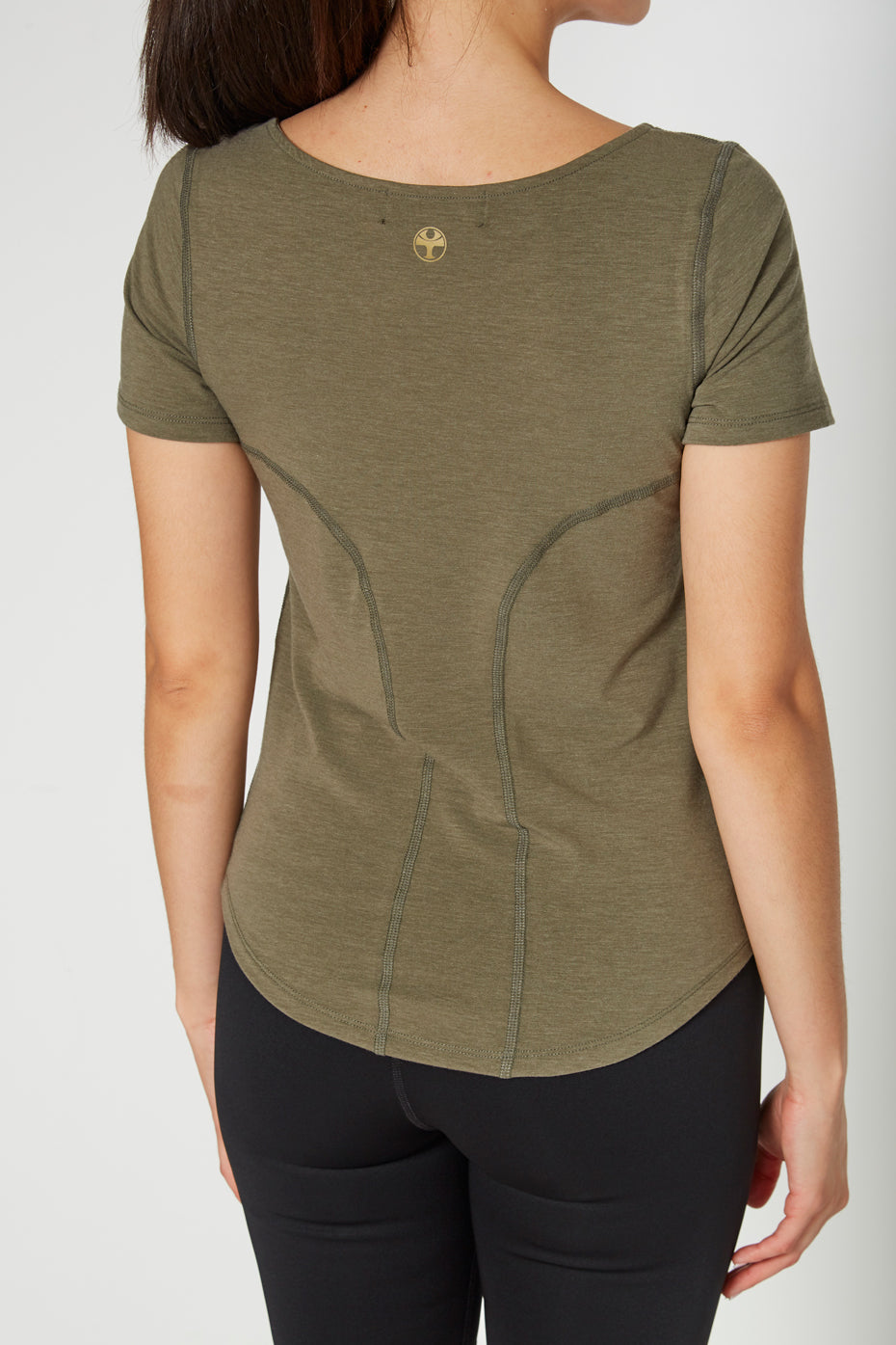 Women's Essential Stretch Tee Made in USA detail view 3