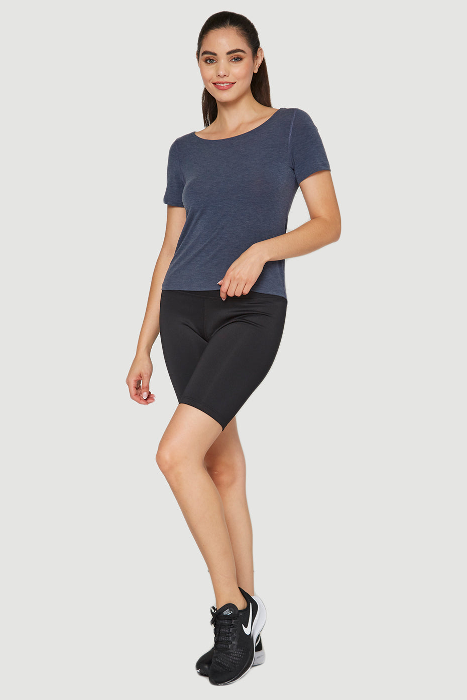 Women's Essential Stretch Tee Made in USA detail view 11
