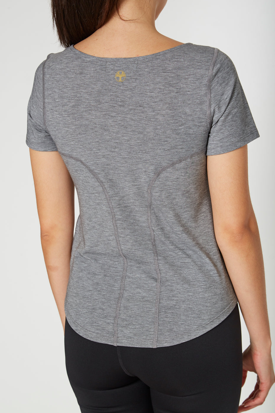 Women's Essential Stretch Tee Made in USA detail view 1