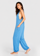 Women's Soft Drape Pocket Romper Made in USA detail view 3