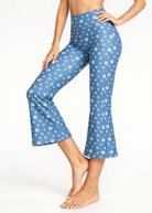 Women's Trophy Yoga Logo Denim 2-Piece Set Made in USA detail view 2