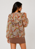 Women's Natural Camo Windbreaker Made in USA side view