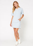 Women's Modal Hoodie Dress Made in USA detail view 9
