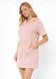 Women's Modal Hoodie Dress Made in USA detail view 10