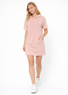 Women's Modal Hoodie Dress Made in USA detail view 13