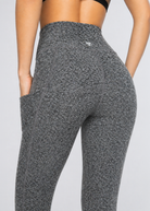 Women's Heather Pocket Leggings Made in USA detail view 9