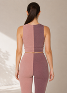 Women's Two Tone Shorts Yoga 2-Piece Set Made in USA detail view 7