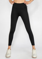 Women's Side Split Yoga Leggings Made in USA back view