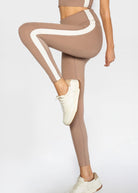 Women's Side Split Yoga Leggings Made in USA detail view 10