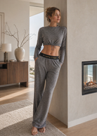Women's Light Heather Studio 2-Piece Set Made in USA detail view 1