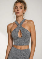 Women's Soft Heather Crossline Flare Set side view