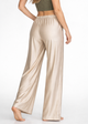 Women's Matte Satin Lounge Pants Made in USA side view