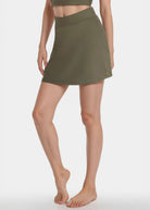 Women's Built-in Pocket Short Tennis Skirt Made in USA detail view 4