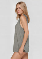 Women's Relaxed Fit Tank Made in USA back view