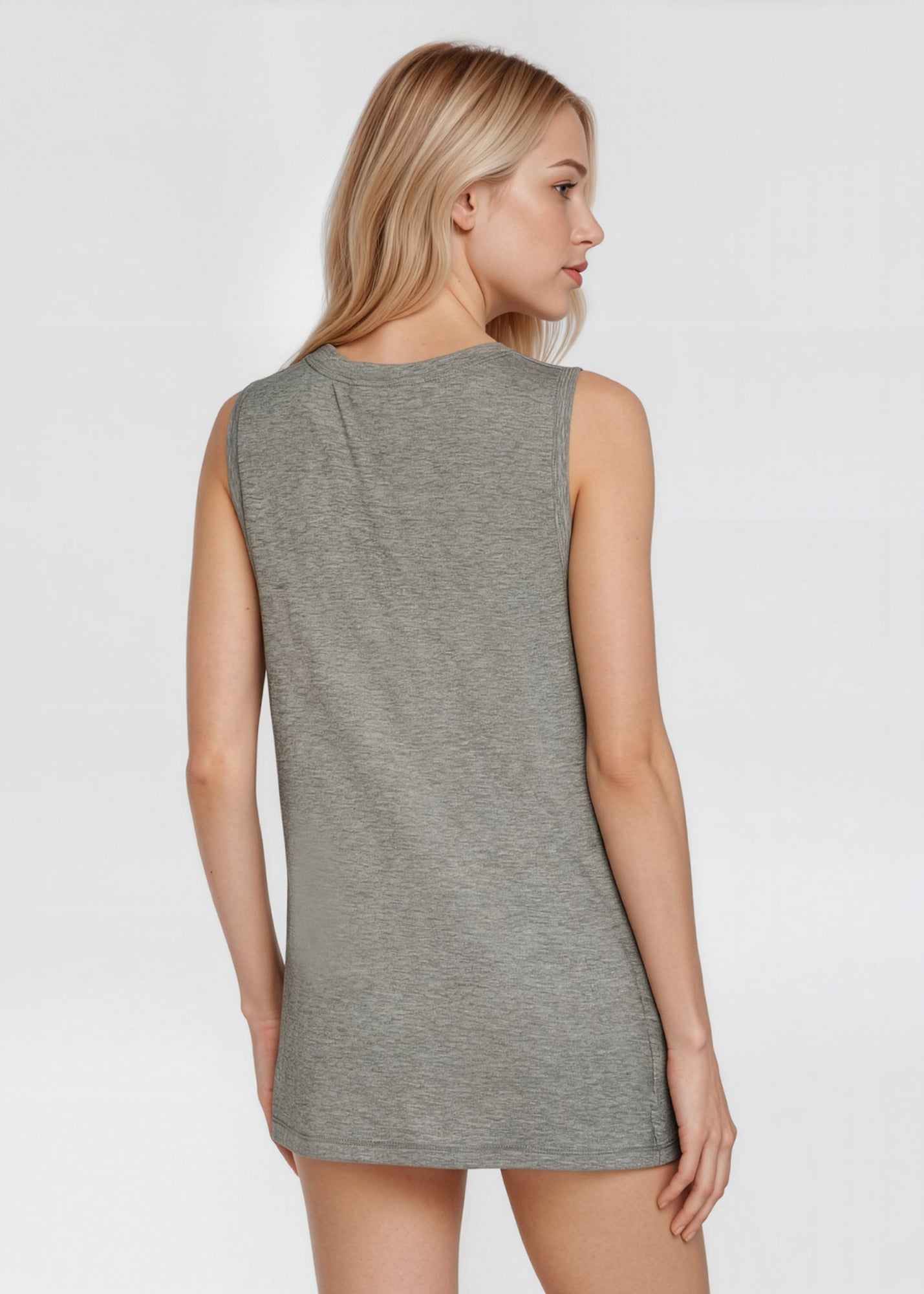 Women's Relaxed Fit Tank Made in USA side view