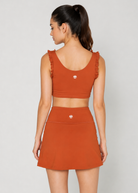 Women's Ruffle Tennis 2-Piece Set Made in USA side view