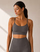 Essential T-Back Sports Bra Made in USA