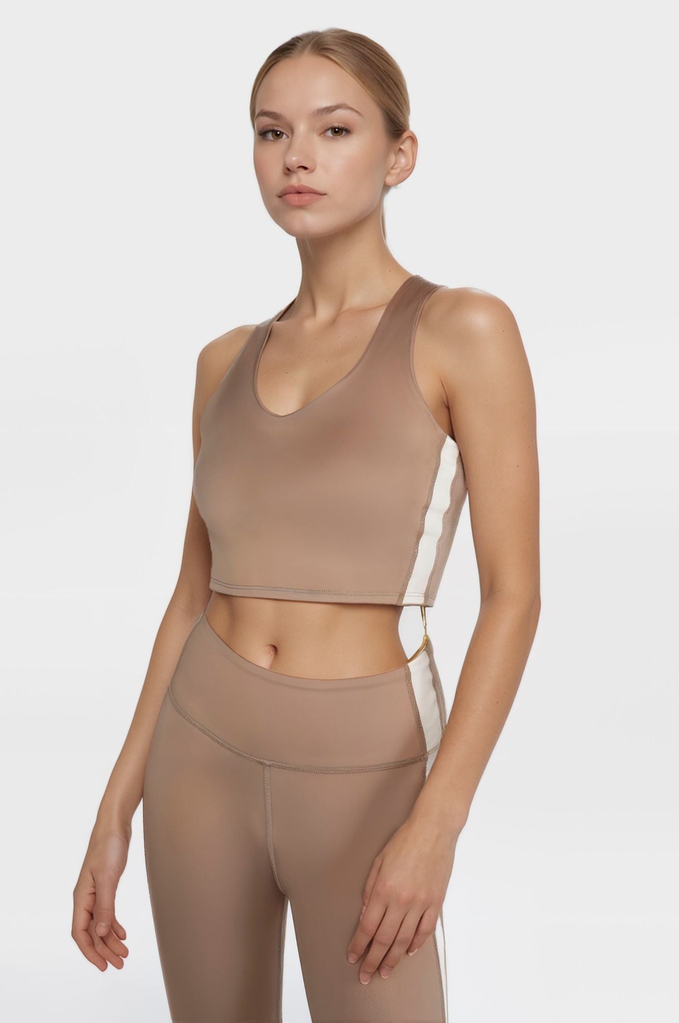 Women's Side Split Crop Top Made in USA detail view 12