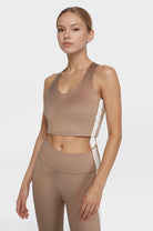 Women's Side Split Crop Top Made in USA detail view 12