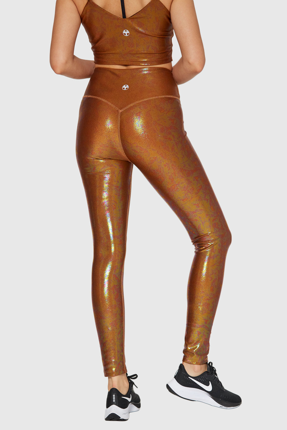 Women's Point Back Leggings Made in USA side view