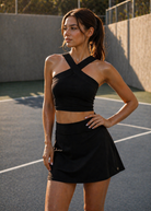 Women's Criss Cross Tennis Crop Top Made in USA